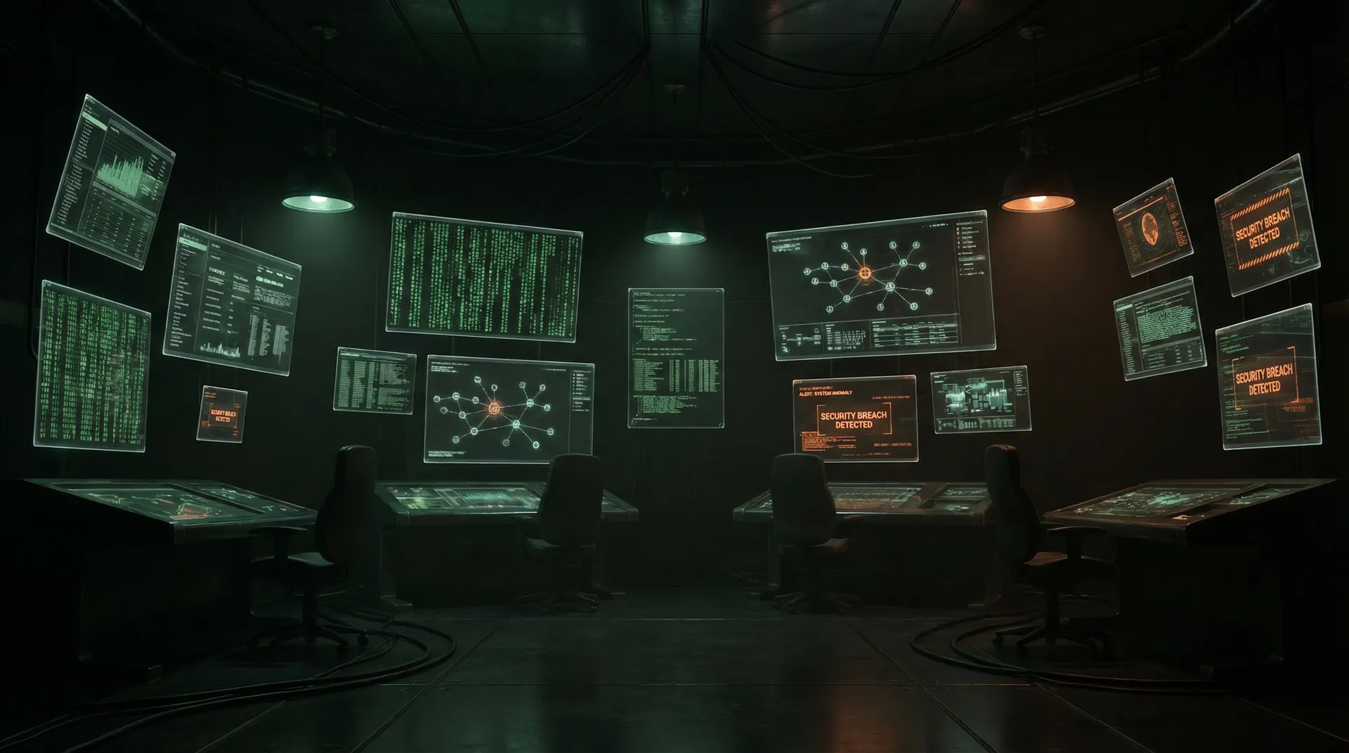 暗哨菠菜论坛安全监控中心全景